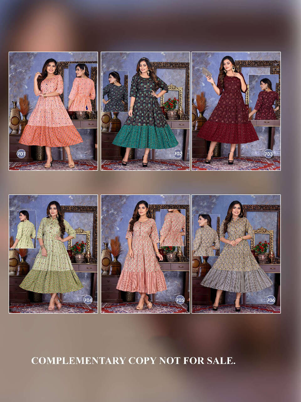 Saadgi Flora New Fancy Wear Rayon Printed Anarkali Kurti Collection